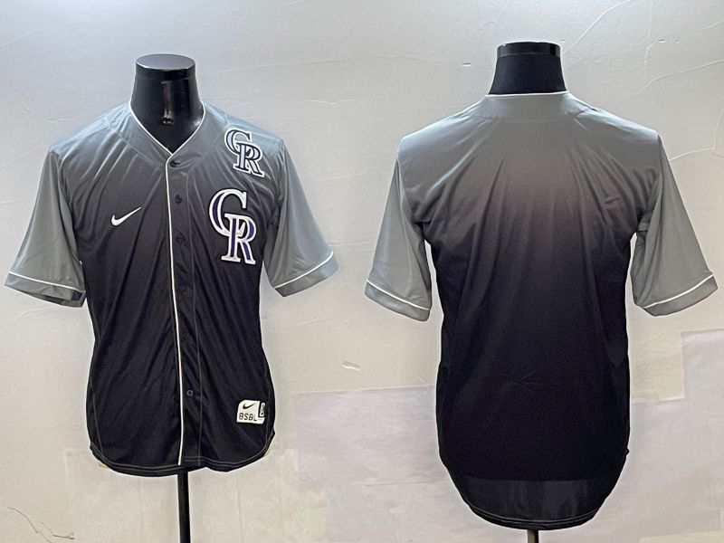 Men Colorado Rockies Blank Grey Drift Game 2025 Nike MLB Jersey style 2->colorado rockies->MLB Jersey
